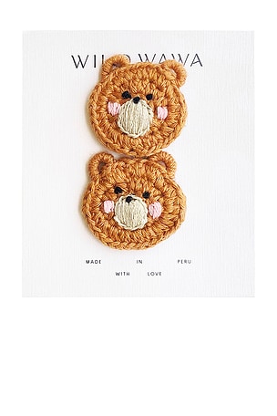 Kids Crochet Bear Clip Set Wild Wawa