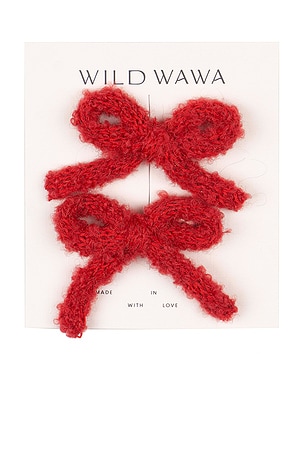 Kids Bow Clip Set Wild Wawa