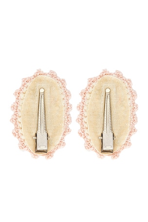 Wild Wawa Crochet Clip Set in Rose