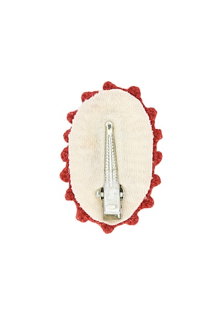 Wild Wawa Crochet Clip Set in Red