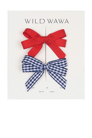 Bow Clip Set Wild Wawa