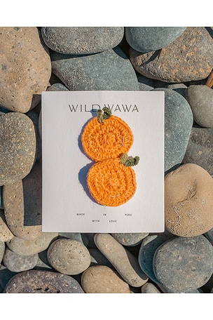 Wild Wawa Crochet Clip Set in Orange