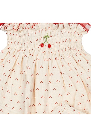 Wild Wawa Embroidered Smock Set in Cream