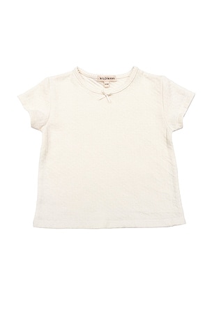 Kids Pointelle Short Sleeve Tee Wild Wawa