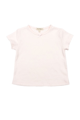 Kids Pointelle Short Sleeve Tee Wild Wawa