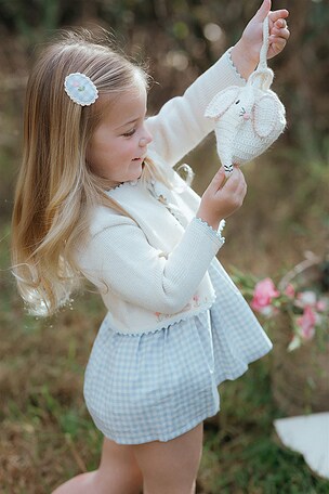 Wild Wawa Kids Crochet Purse in Cream