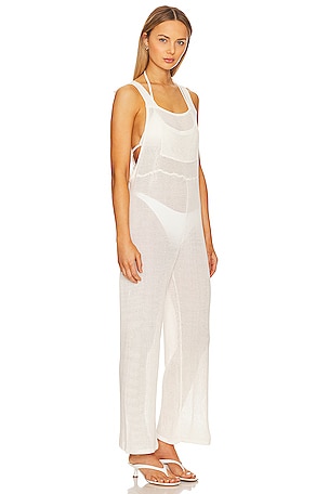 WeWoreWhat Crochet Overall in Ivory