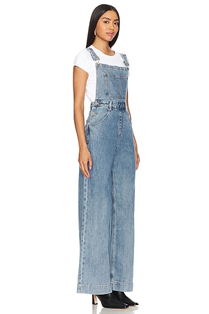 WeWoreWhat Wide Leg Denim Overall in Blue