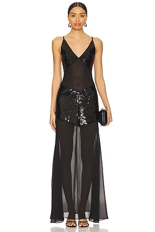 Sheer Panel Maxi Dress WeWoreWhat