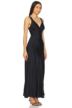 WeWoreWhat Ruched Cup Slip Maxi Dress in Black