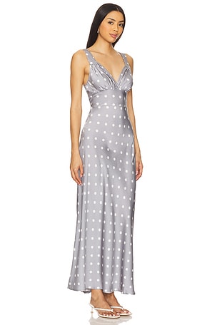 WeWoreWhat Ruched Cup Slip Maxi Dress in Slate