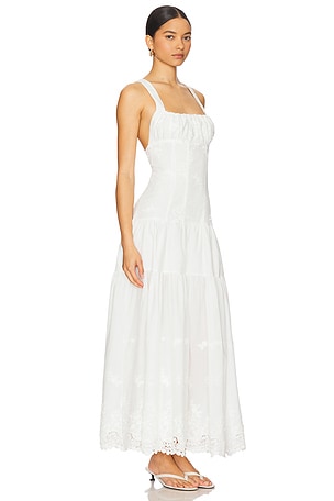 WeWoreWhat Peplum Midi Dress in Ivory