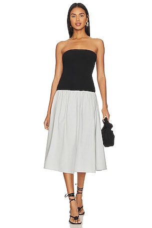 ROBE MIDI EN COTON CÔTELÉ WeWoreWhat