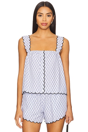 Scallop Button Front Tank WeWoreWhat