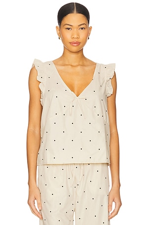 Ruffle Sleeve Boxy Top WeWoreWhat