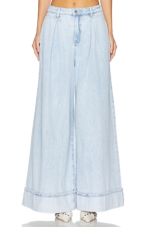 Pleated Wide Leg Jean WeWoreWhat