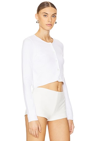 WeWoreWhat Cropped Cardigan in White. Size XS. Also