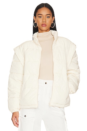 Snap Off Sleeve Puffer Jacket WeWoreWhat