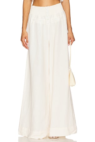 Button Front Palazzo Pant WeWoreWhat