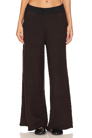 Piped Wide Leg Pull On Knit Pant WeWoreWhat
