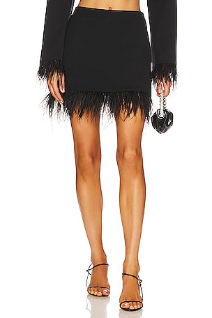 Feather Mini Skirt WeWoreWhat