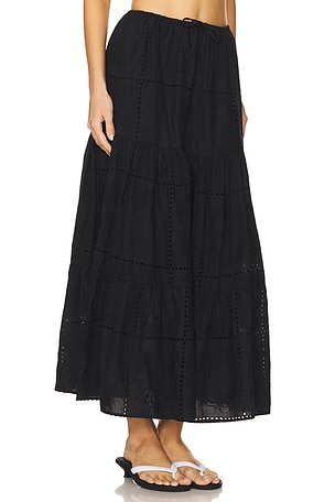 WeWoreWhat Midi Pull On Skirt in Black