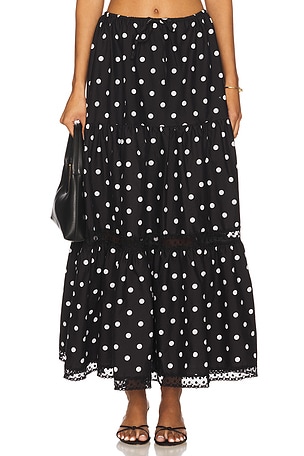 x REVOLVE Midi Pull On Skirt WeWoreWhat