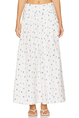 Ruched Waist Midi Skirt WeWoreWhat