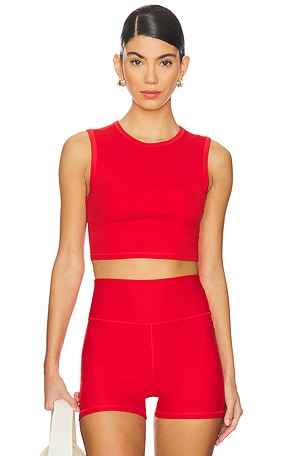 COTTON CITIZEN Venice Crop Tank in Cherry REVOLVE