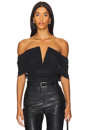 Ruched Off Shoulder Bodysuit WeWoreWhat