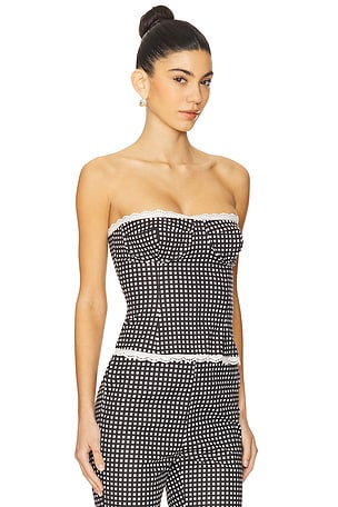 WeWoreWhat Strapless Corset in Black