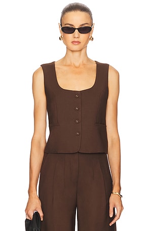 x REVOLVE Scoop Tailored Vest WeWoreWhat