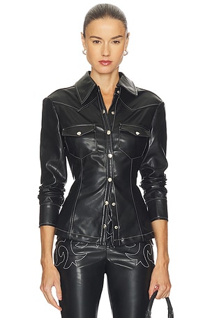 Western Button Up Top WeWoreWhat
