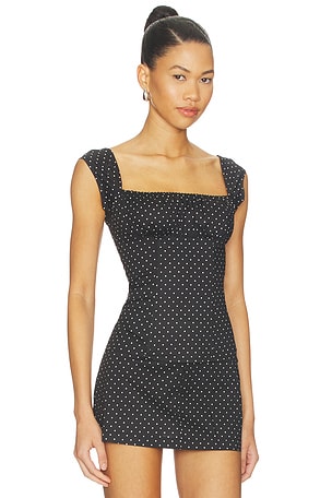 WeWoreWhat Cap Sleeve Ruched Cup Corset in Black