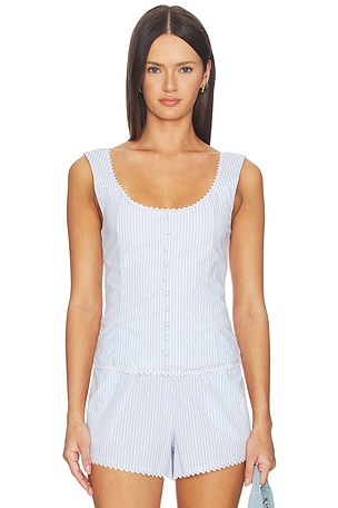 Scoop Neck Corset Top WeWoreWhat