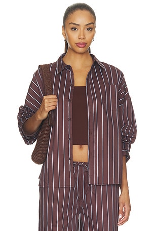 Cropped Button Front Shirt WeWoreWhat