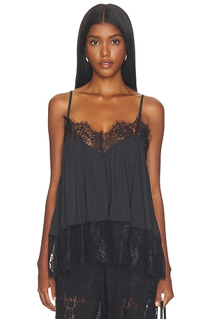 Lace Voile Cami Top WeWoreWhat