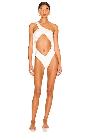 Asymmetrical Cross Over One Piece WeWoreWhat