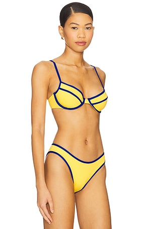 WeWoreWhat Underwire Bikini Top in Yellow