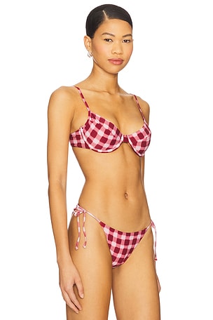 WeWoreWhat Underwire Bikini Top in Red