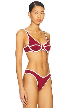 WeWoreWhat Scoop Underwire Top in in Red