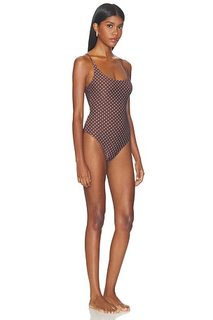 WeWoreWhat Bungee Scoop One Piece in Brown