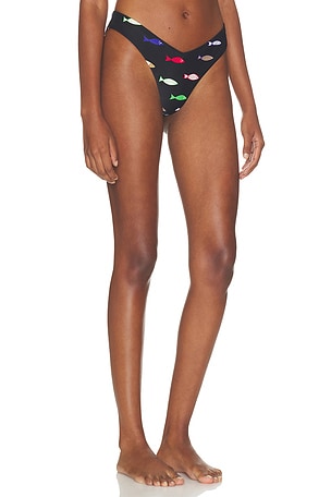 WeWoreWhat Delilah Bikini Bottom in Black. Size XS. Also