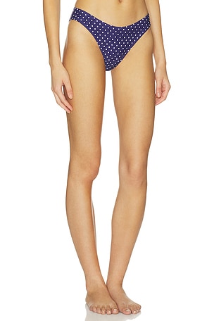 WeWoreWhat Classic Scoop Bikini Bottom in Navy. Size M. Also