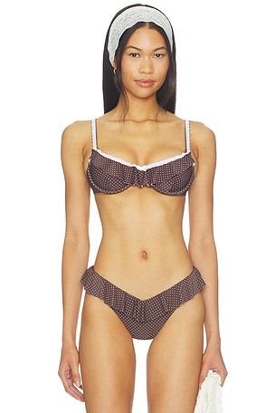 Lace Ruffle Bandeau Top WeWoreWhat