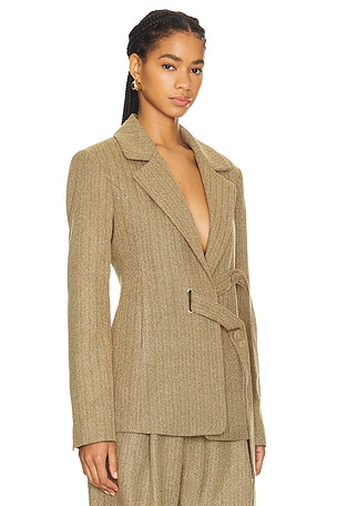 Wynn Hamlyn Lisa Blazer in Brown