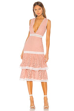 midi dress laila Laila Stripe Midi Dress