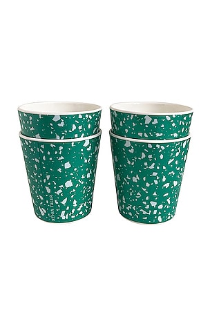 Terrazzo Green Cup Set Of 4 Xenia Taler