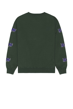 XLARGE Metal Crewneck Sweatshirt in Dark Green