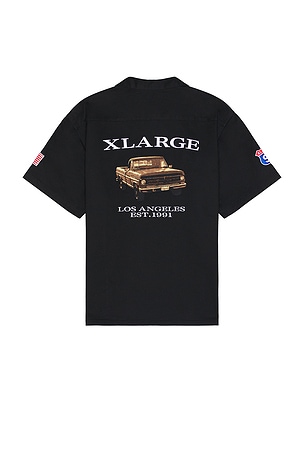 Old Pick Up Truck Short Sleeve Work Shirt XLARGE